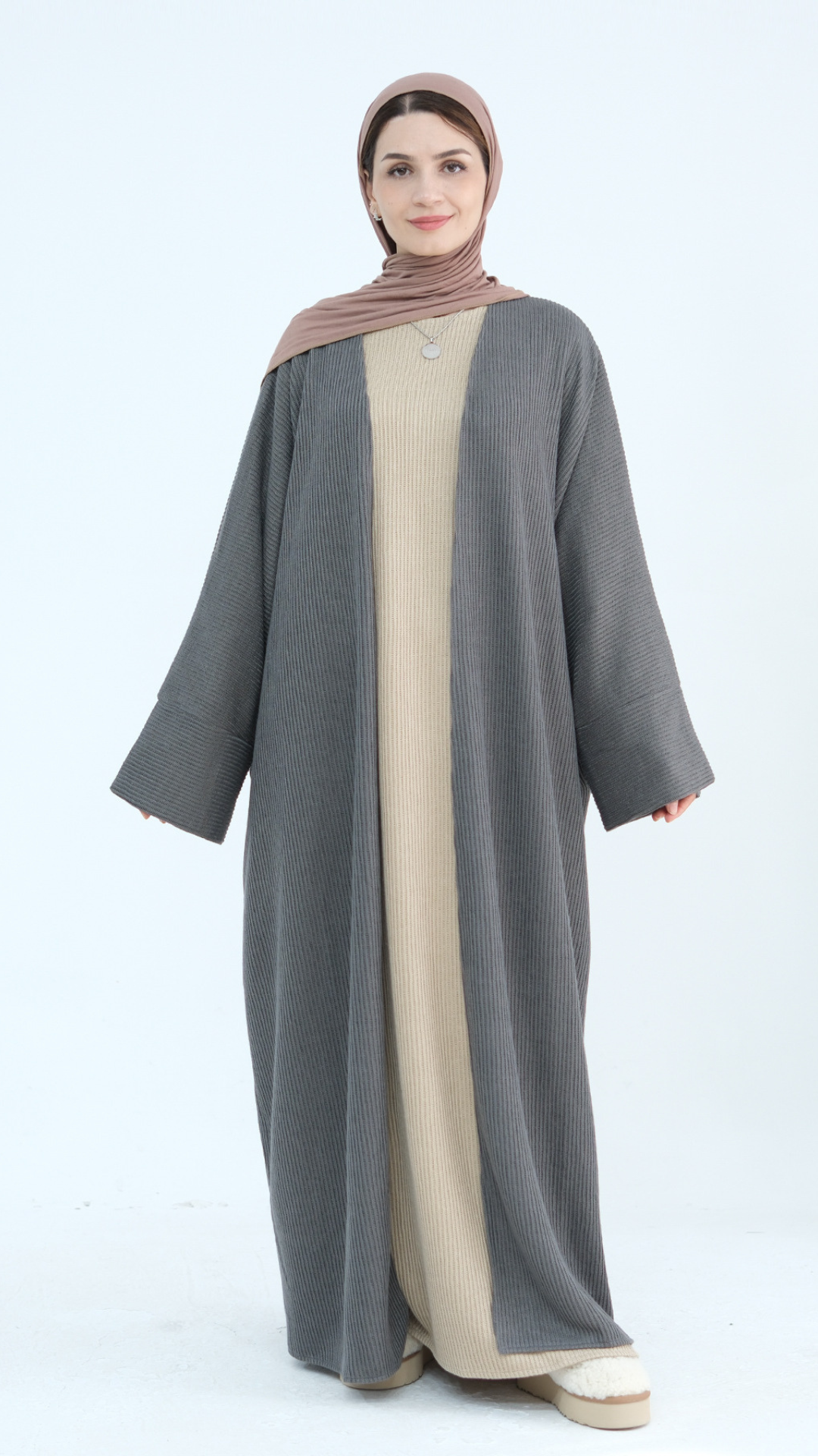 Offene Cord-Abaya