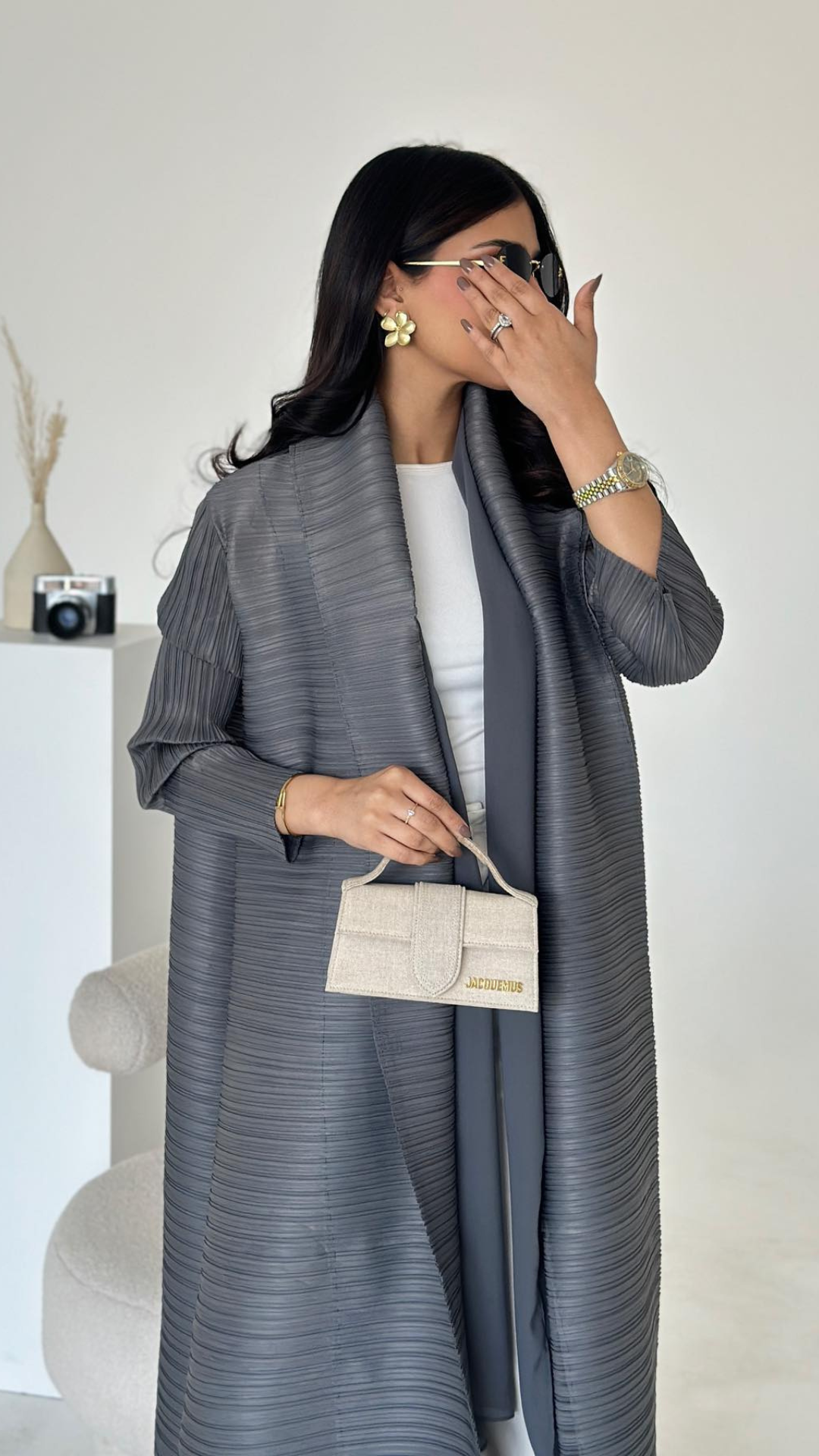 Gray Abaya Vogue