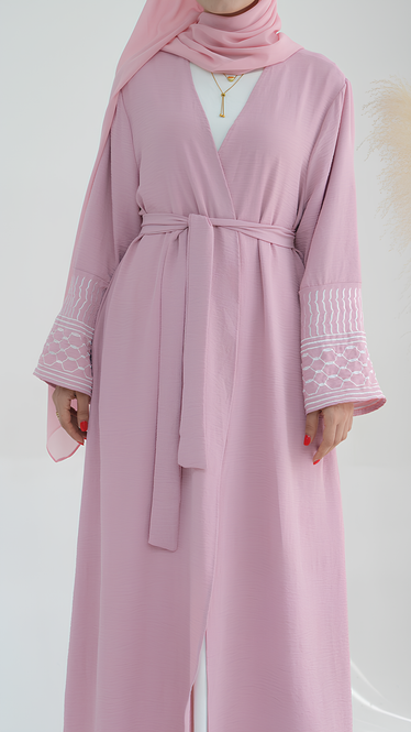 Classic Keffiyeh Abaya Black / 56