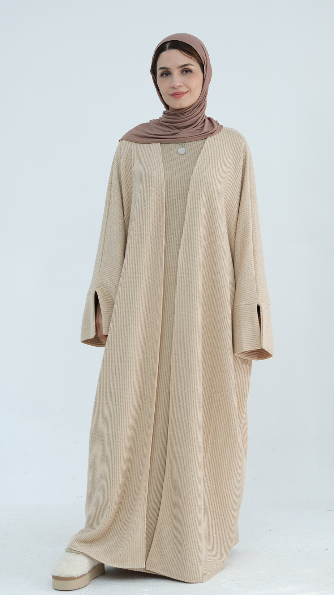 Offene Cord-Abaya