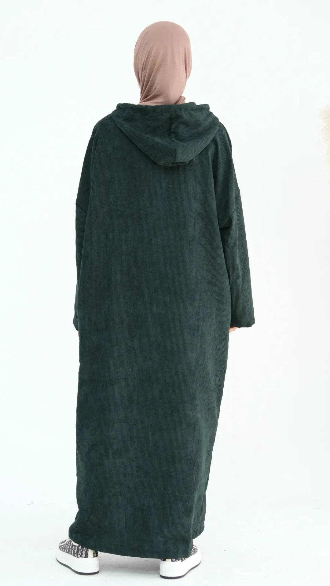 Abaya-Kapuzenpullover aus Cord