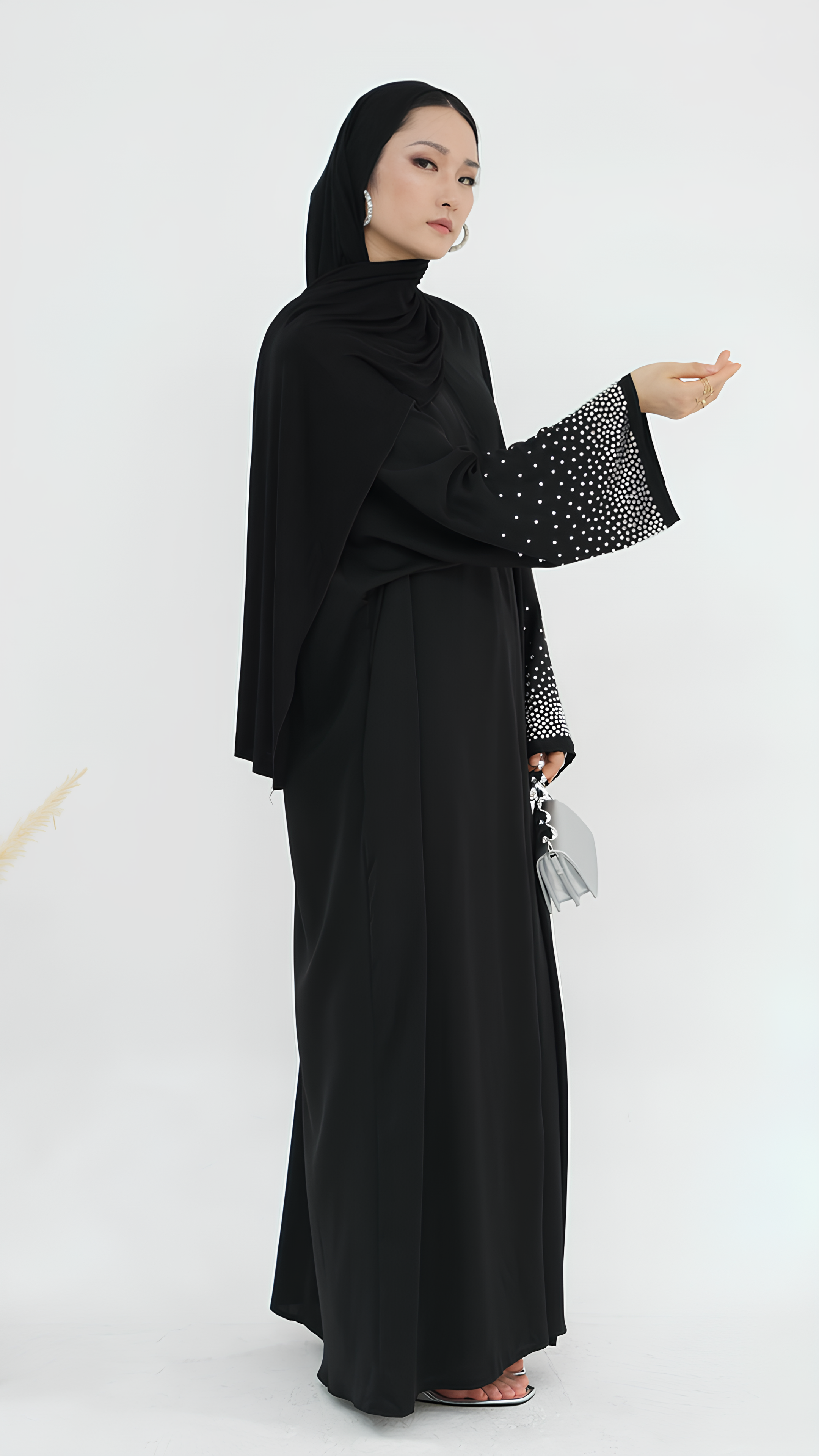 Midnight Sparkle Abaya