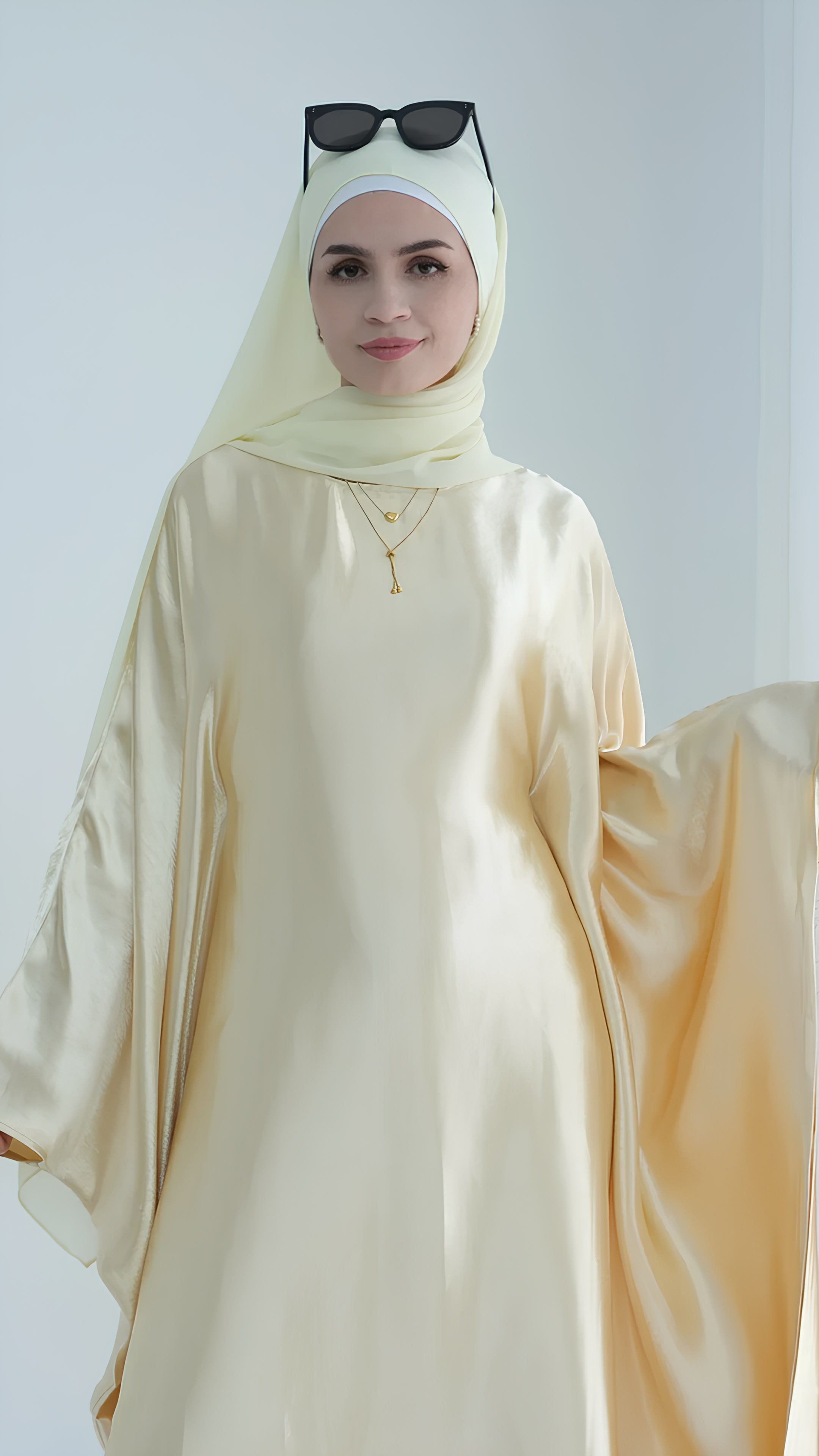 Shiny Butterfly Abaya