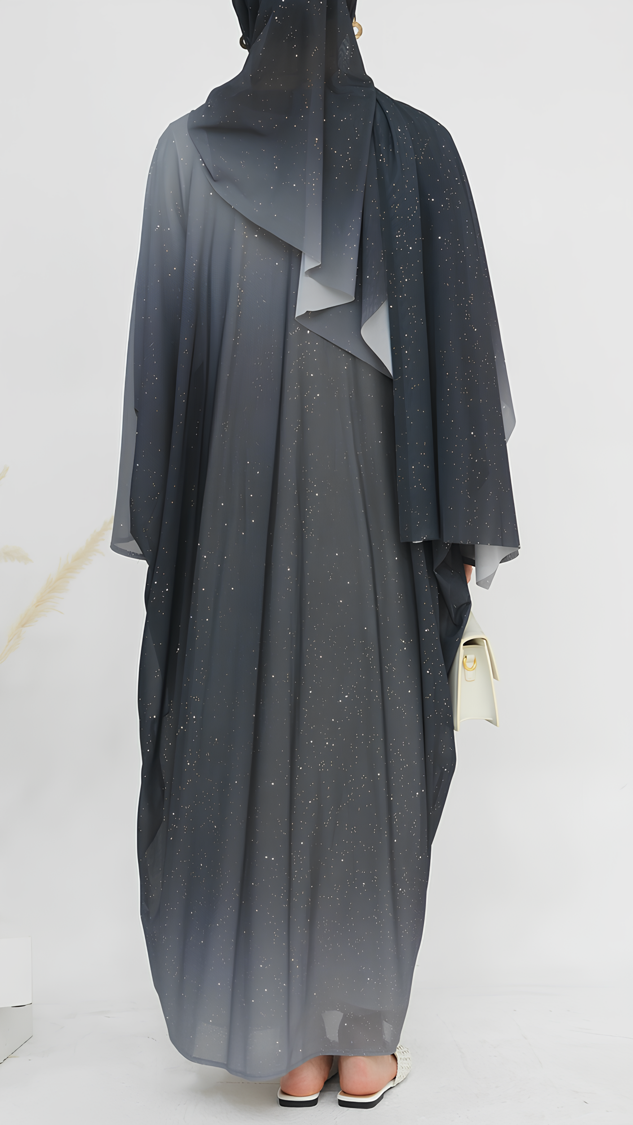 Majestätisches Glitzer-Abaya