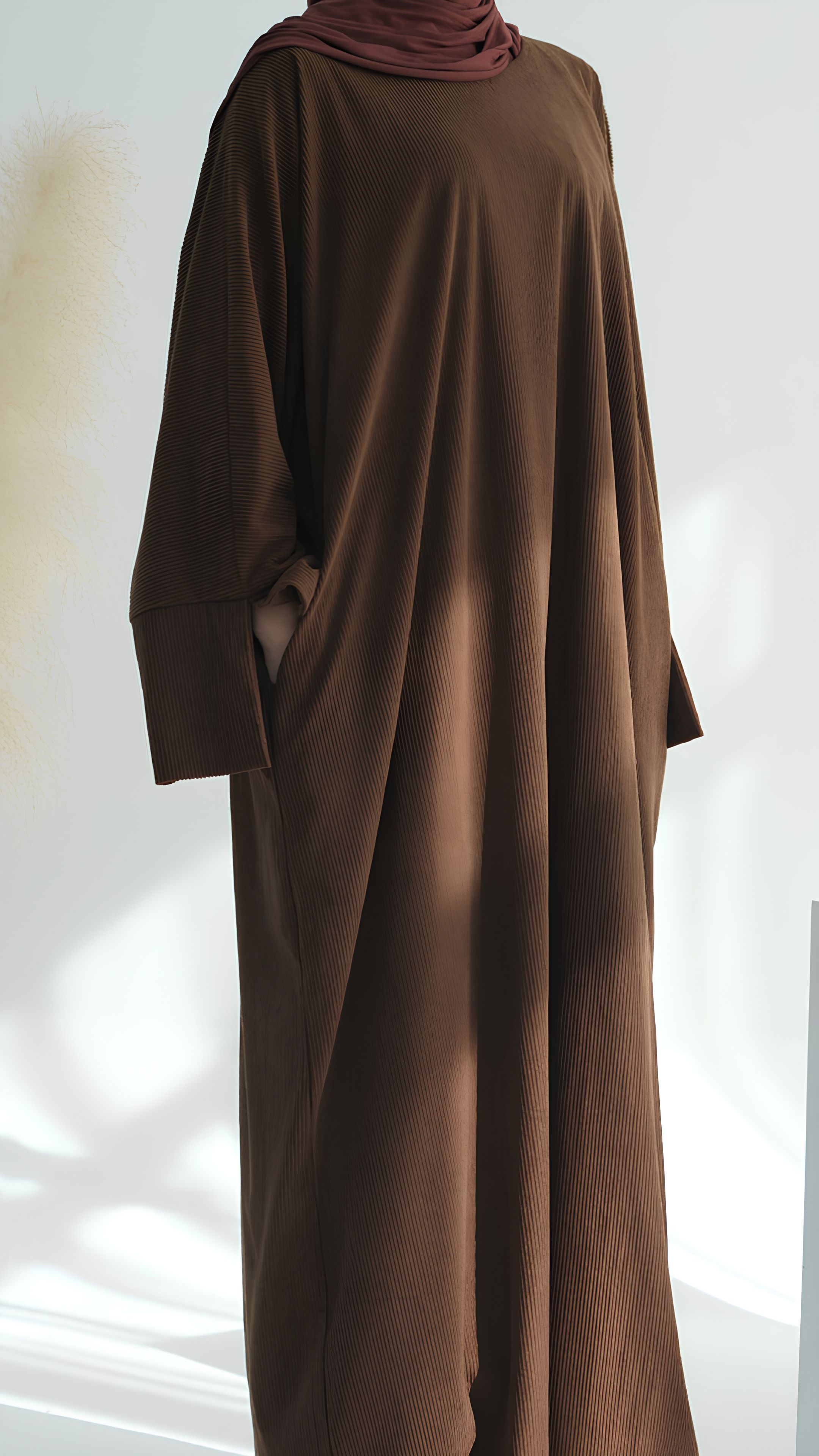 Closed Corduroy Abaya