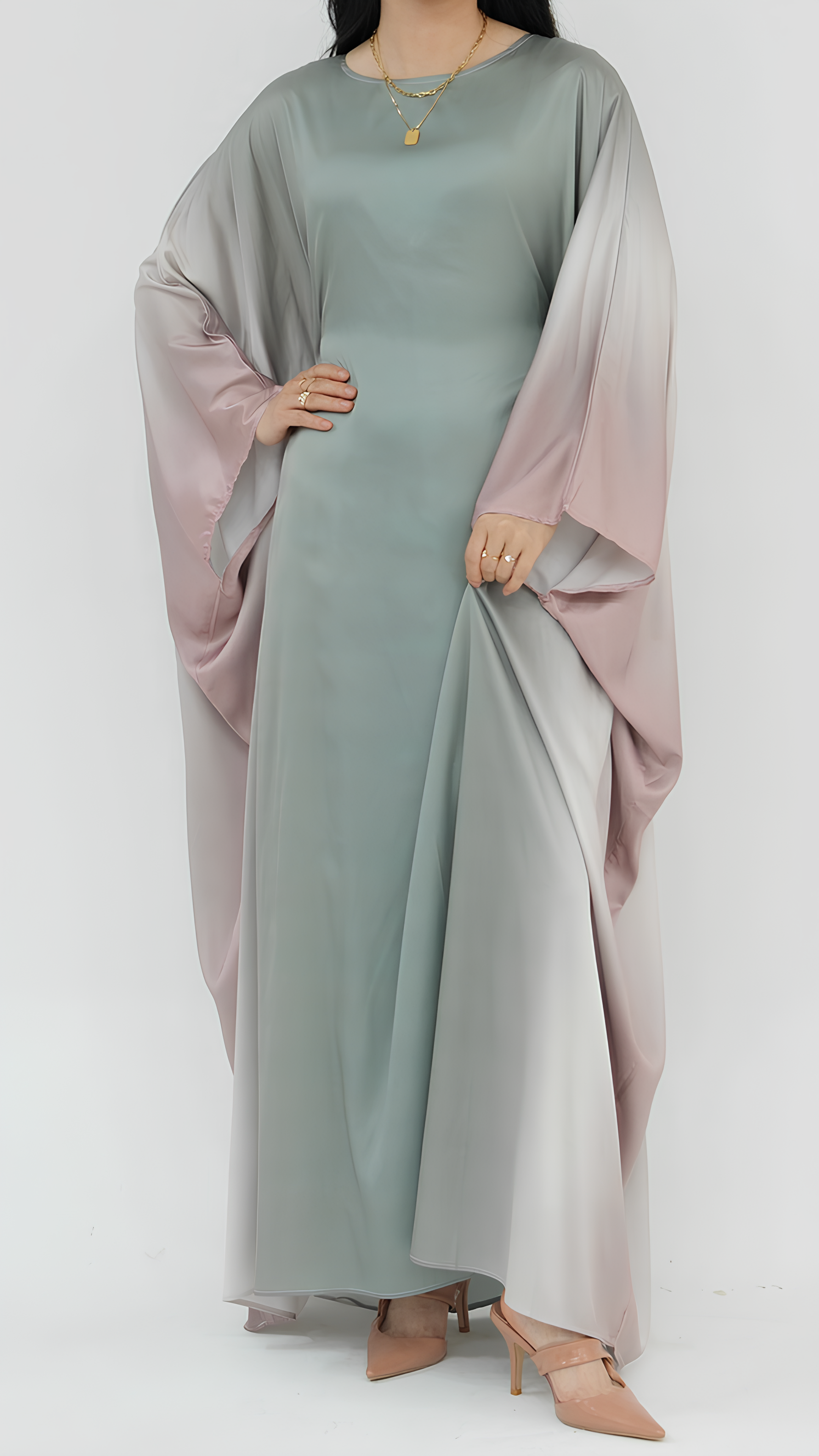 Gradient Butterfly Abaya