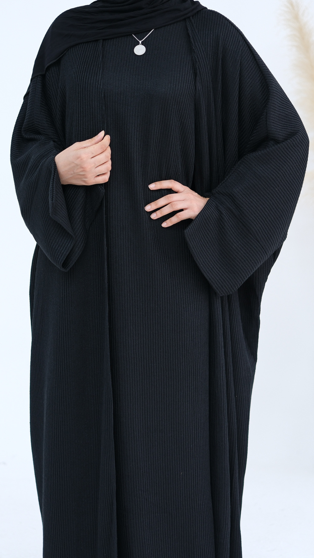 Open Corduroy Abaya