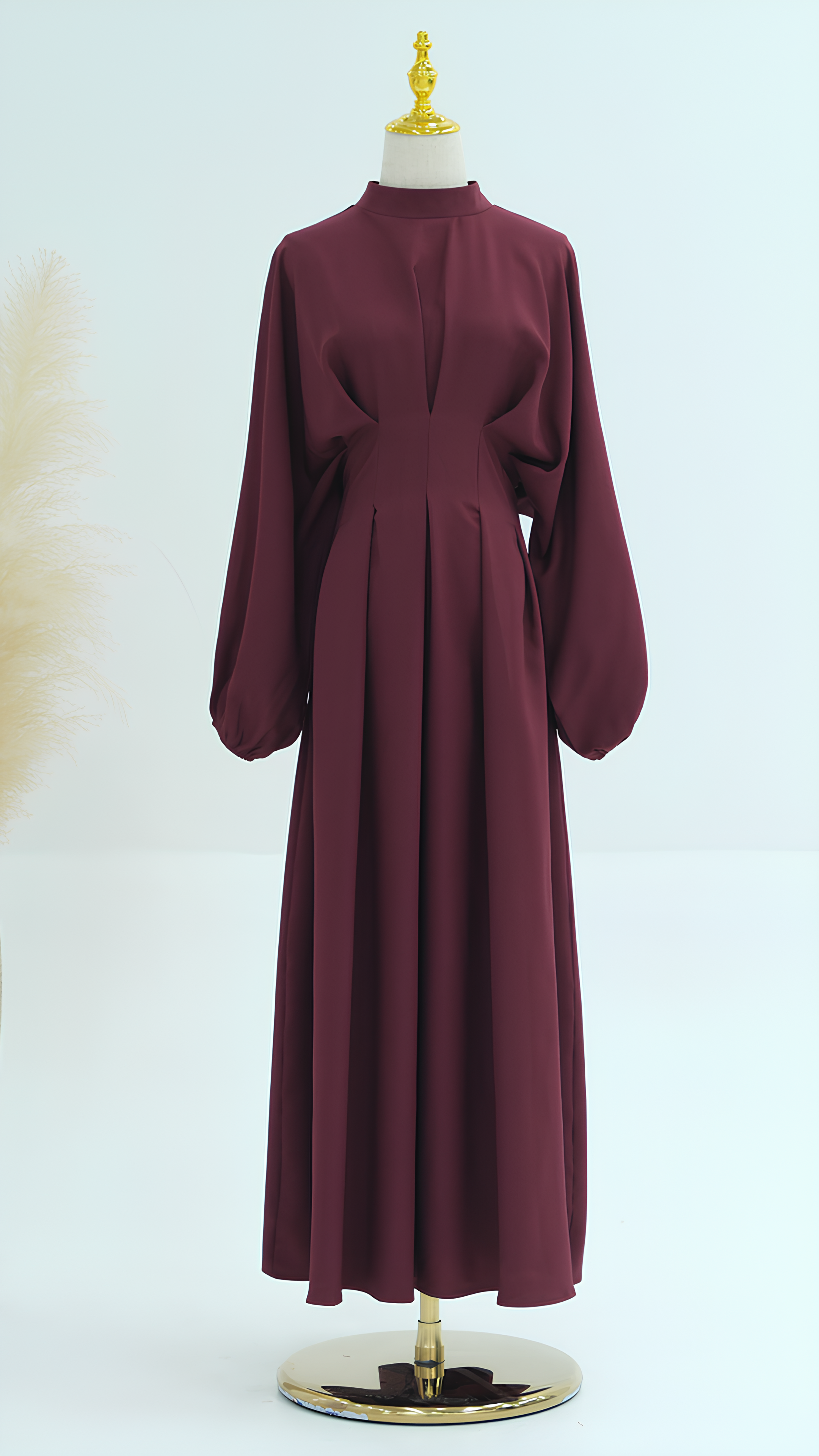 Crimson Luxe Abaya