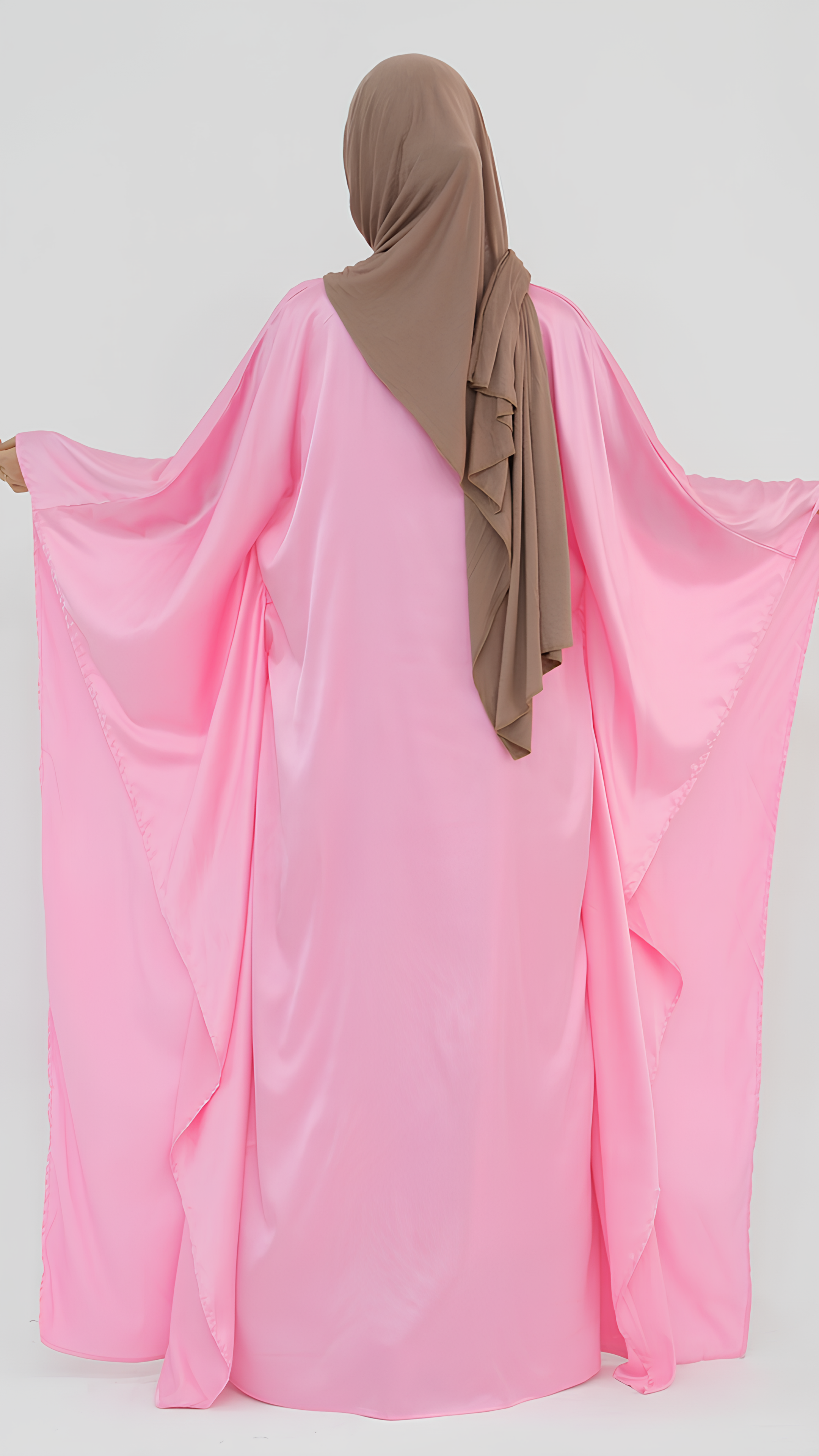 Abaya papillon en satin velours