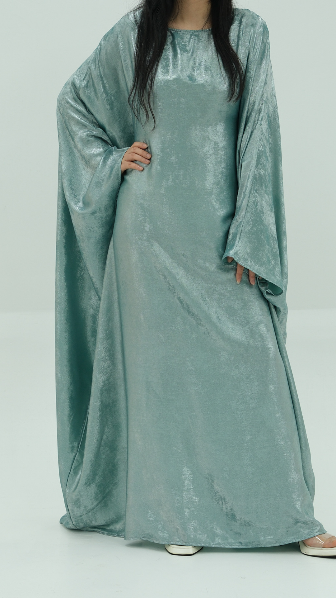 Metallic Butterfly Abaya