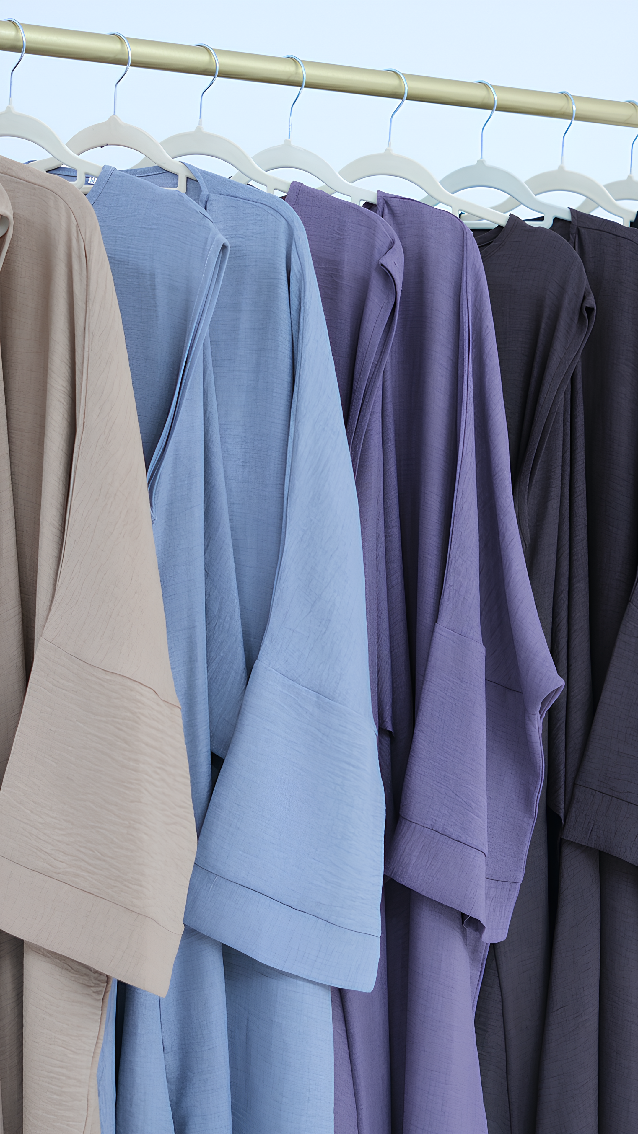 Abaya mit Samtschleife