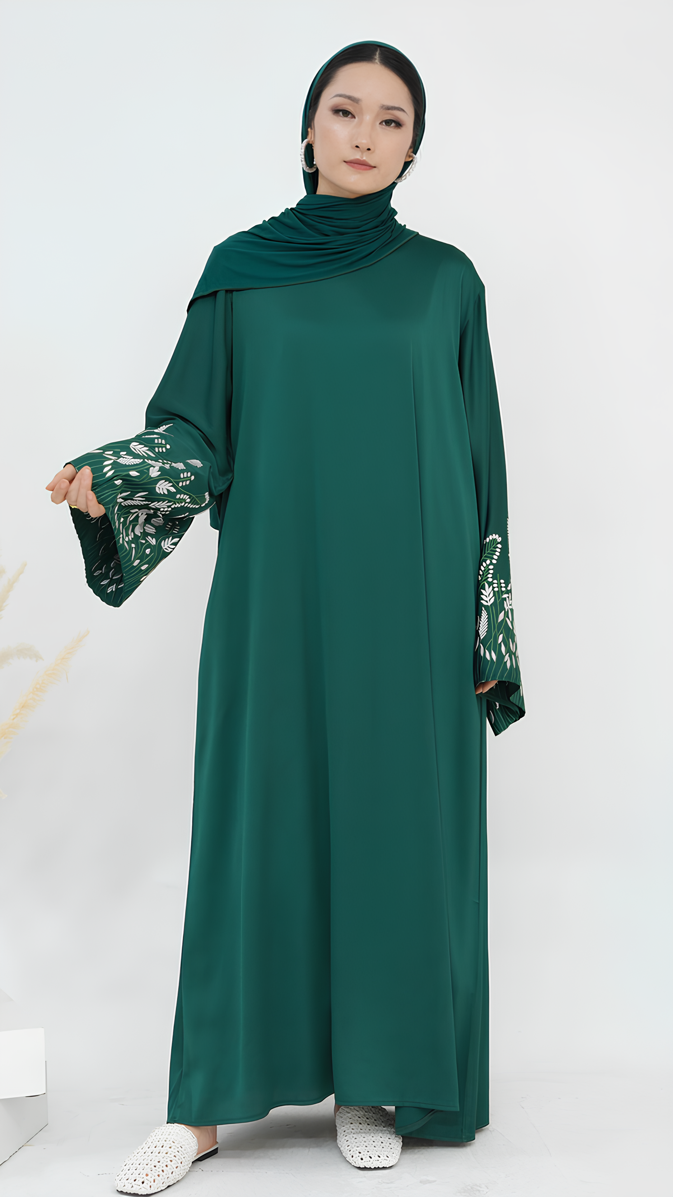 Abaya élégante en sable