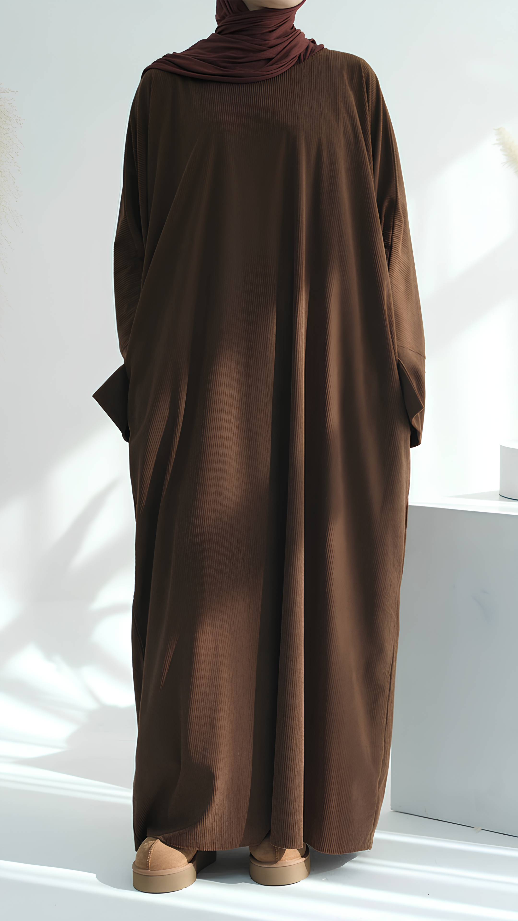 Closed Corduroy Abaya