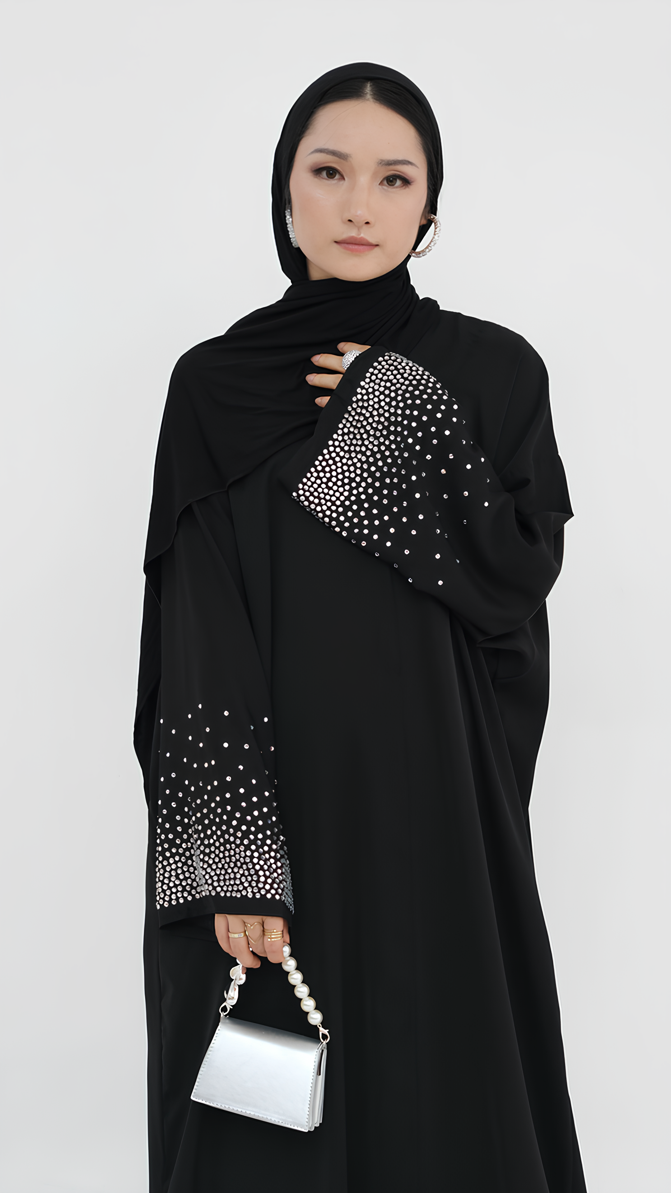 Midnight Sparkle Abaya