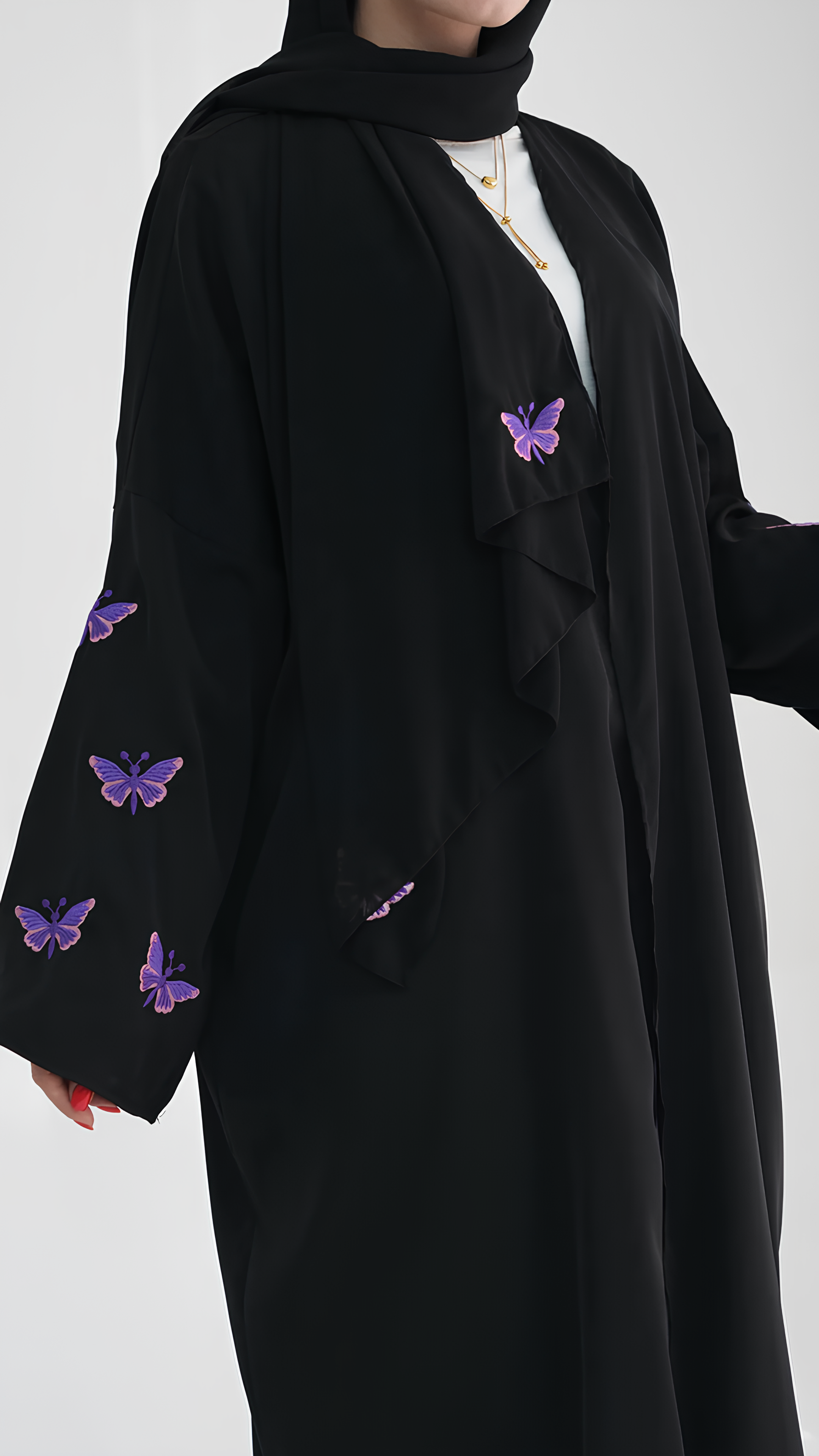 Open Butterfly Abaya