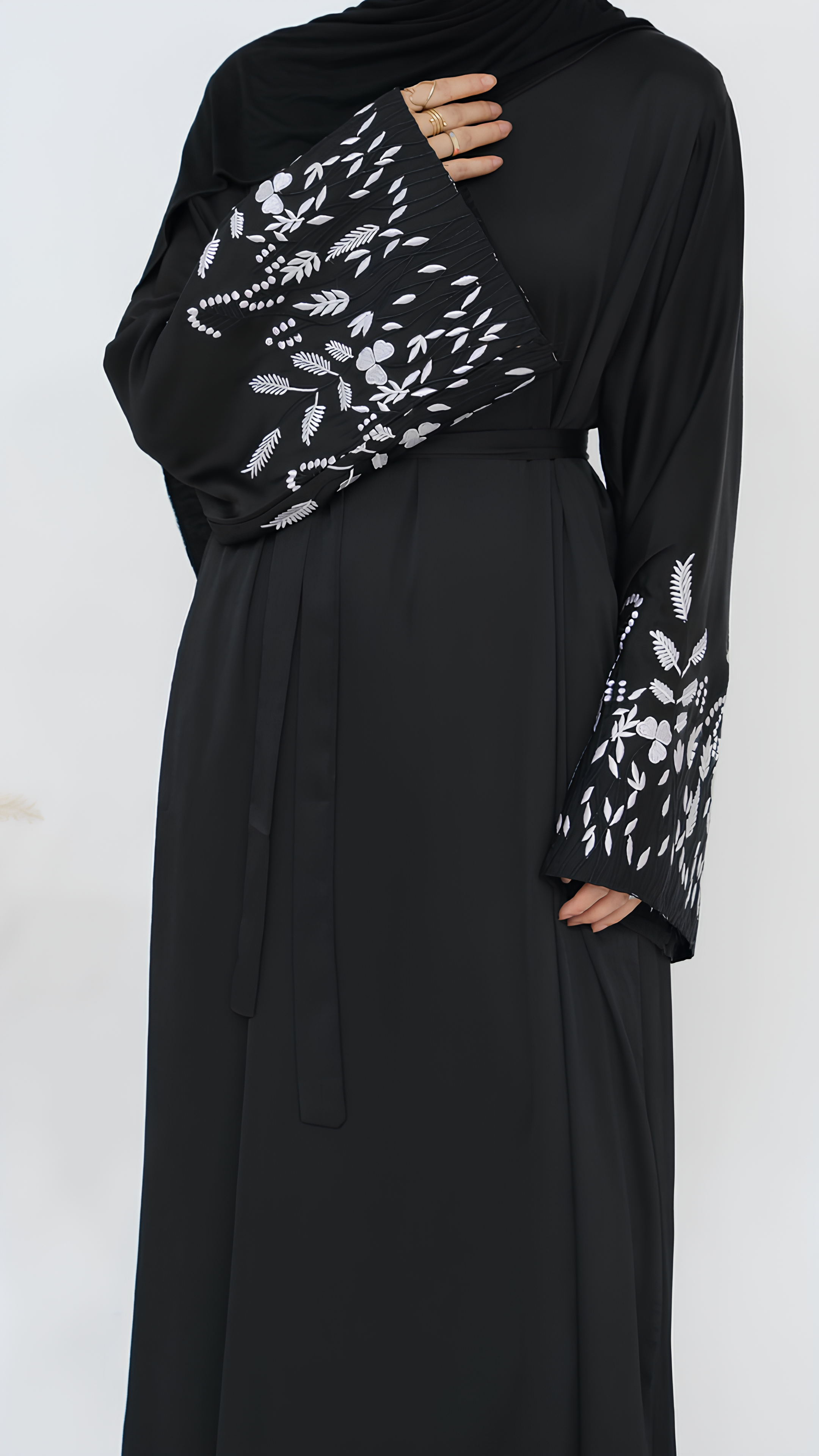 Abaya élégante en sable