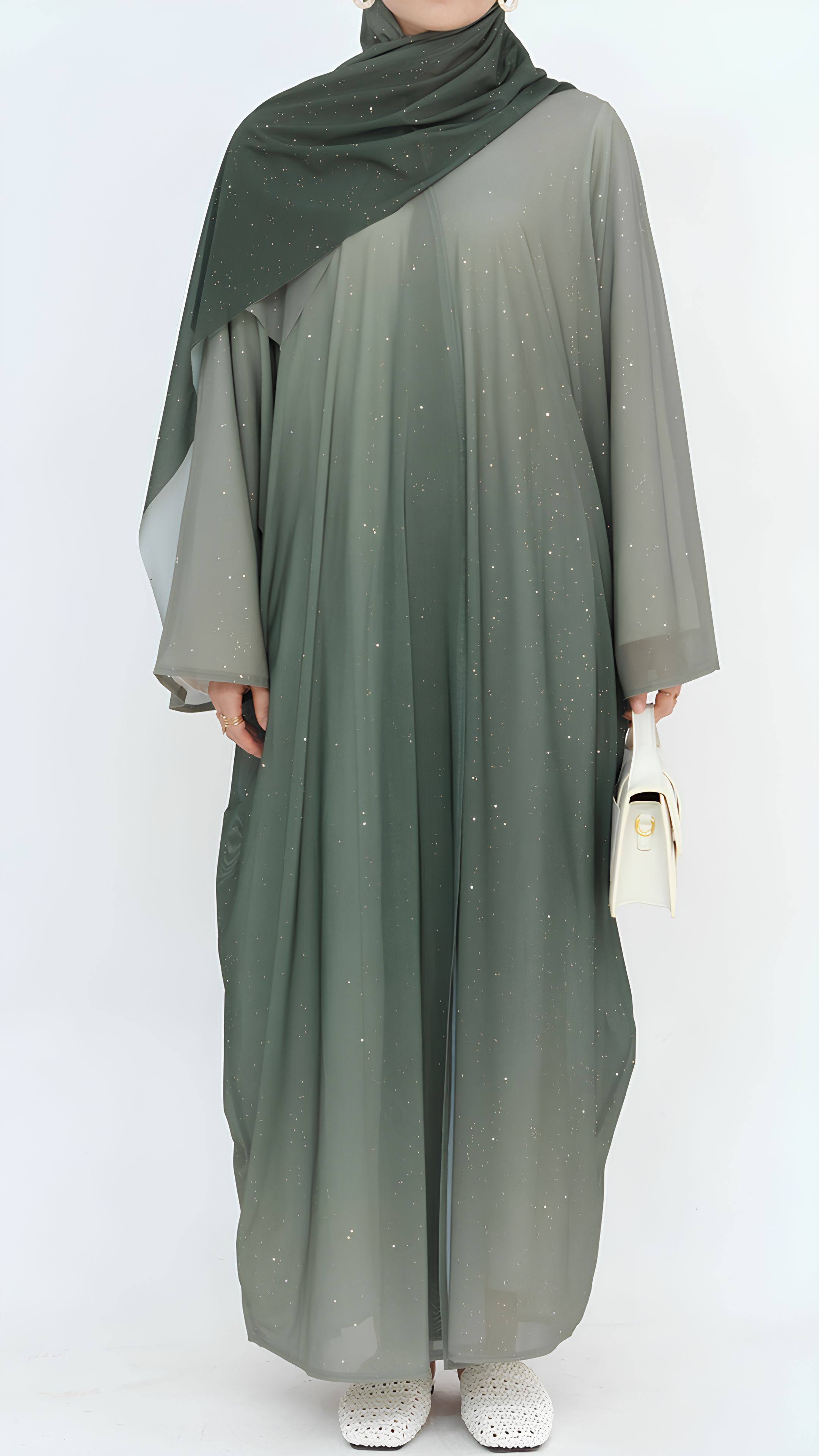 Majestätisches Glitzer-Abaya