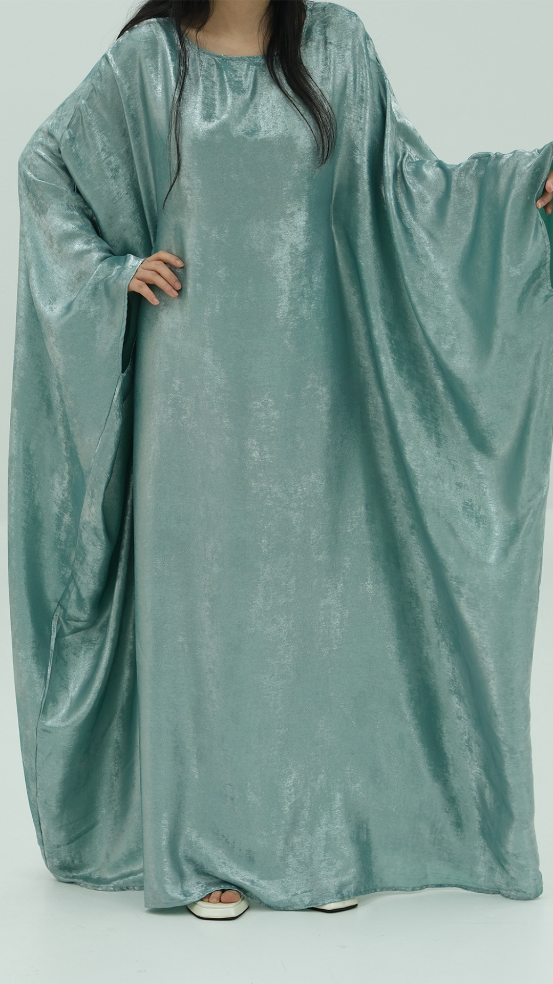 Metallic Butterfly Abaya