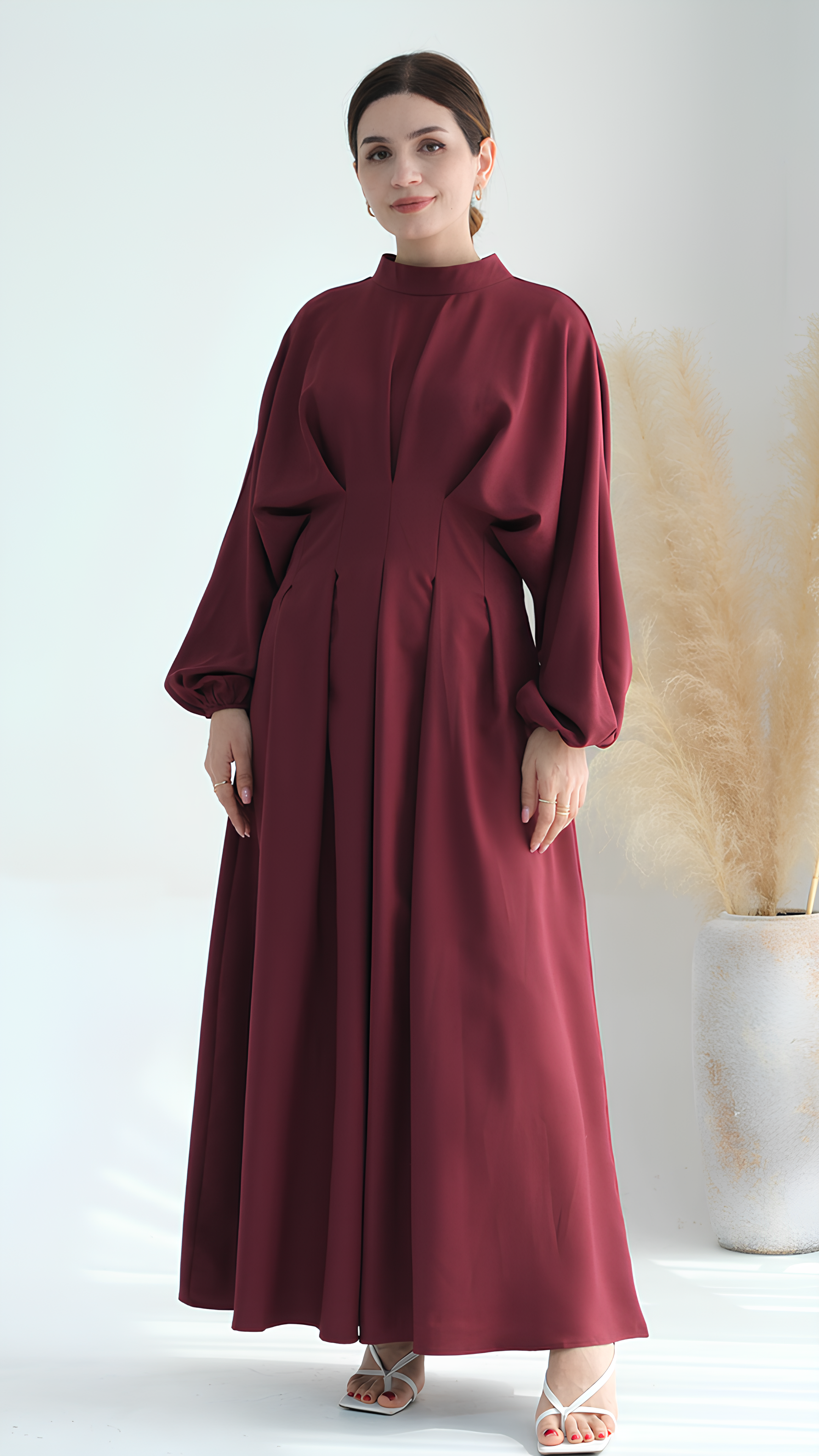 Purpurrote Luxe-Abaya