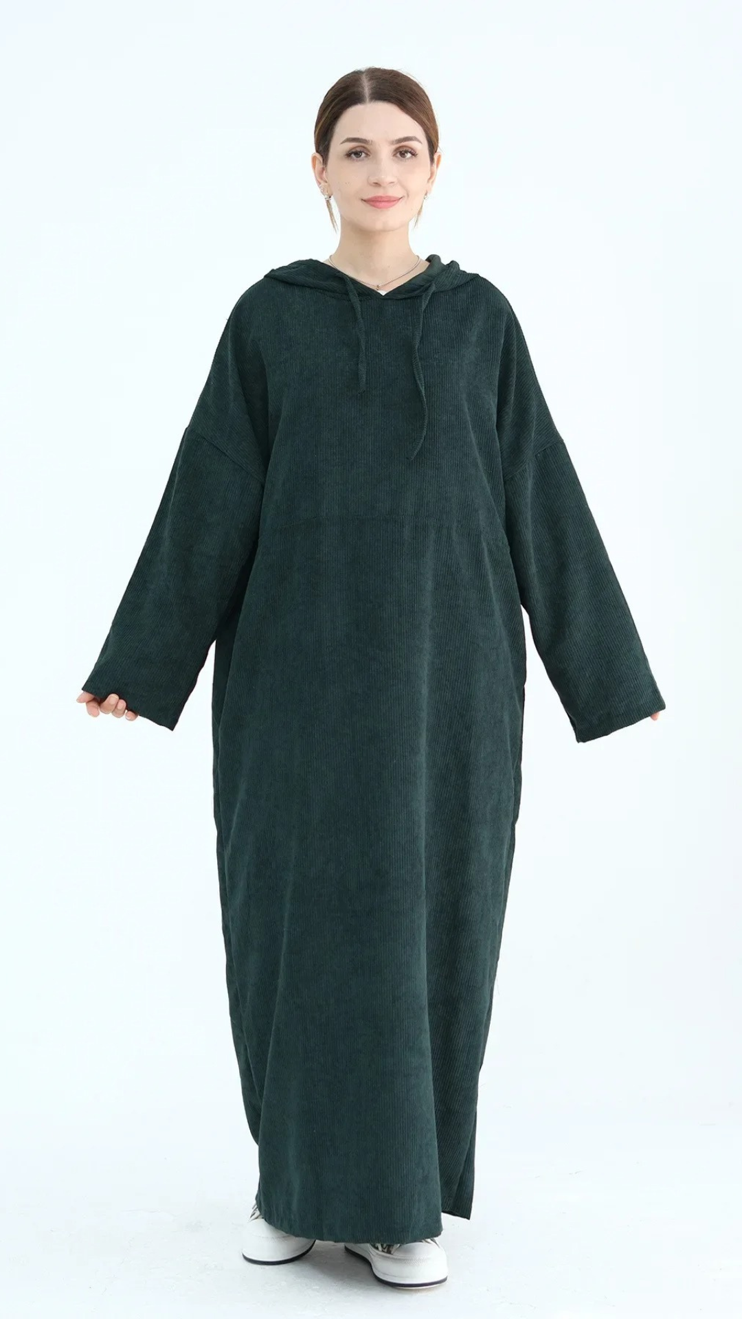 Abaya-Kapuzenpullover aus Cord