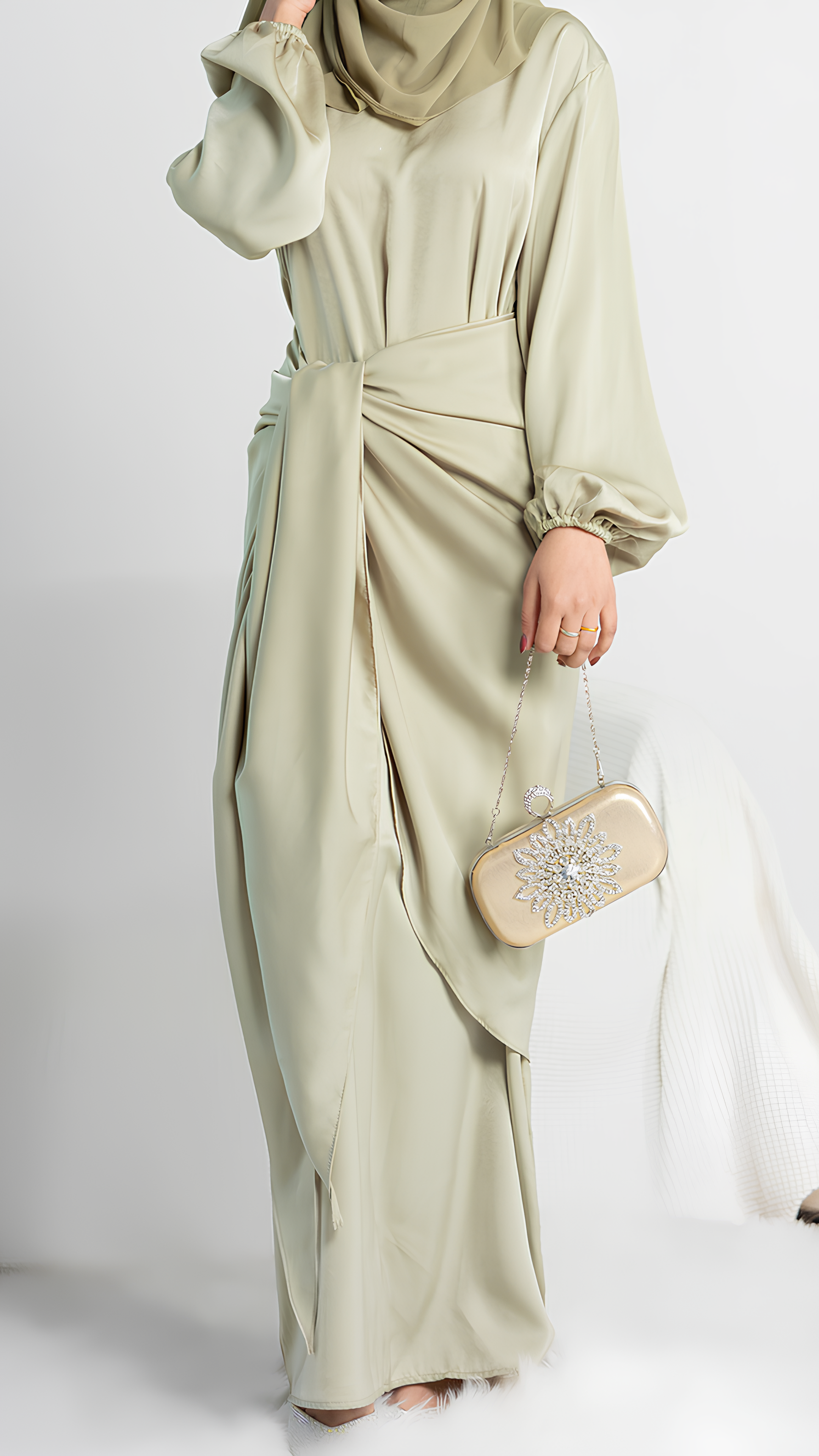 Luminous Pearl Abaya