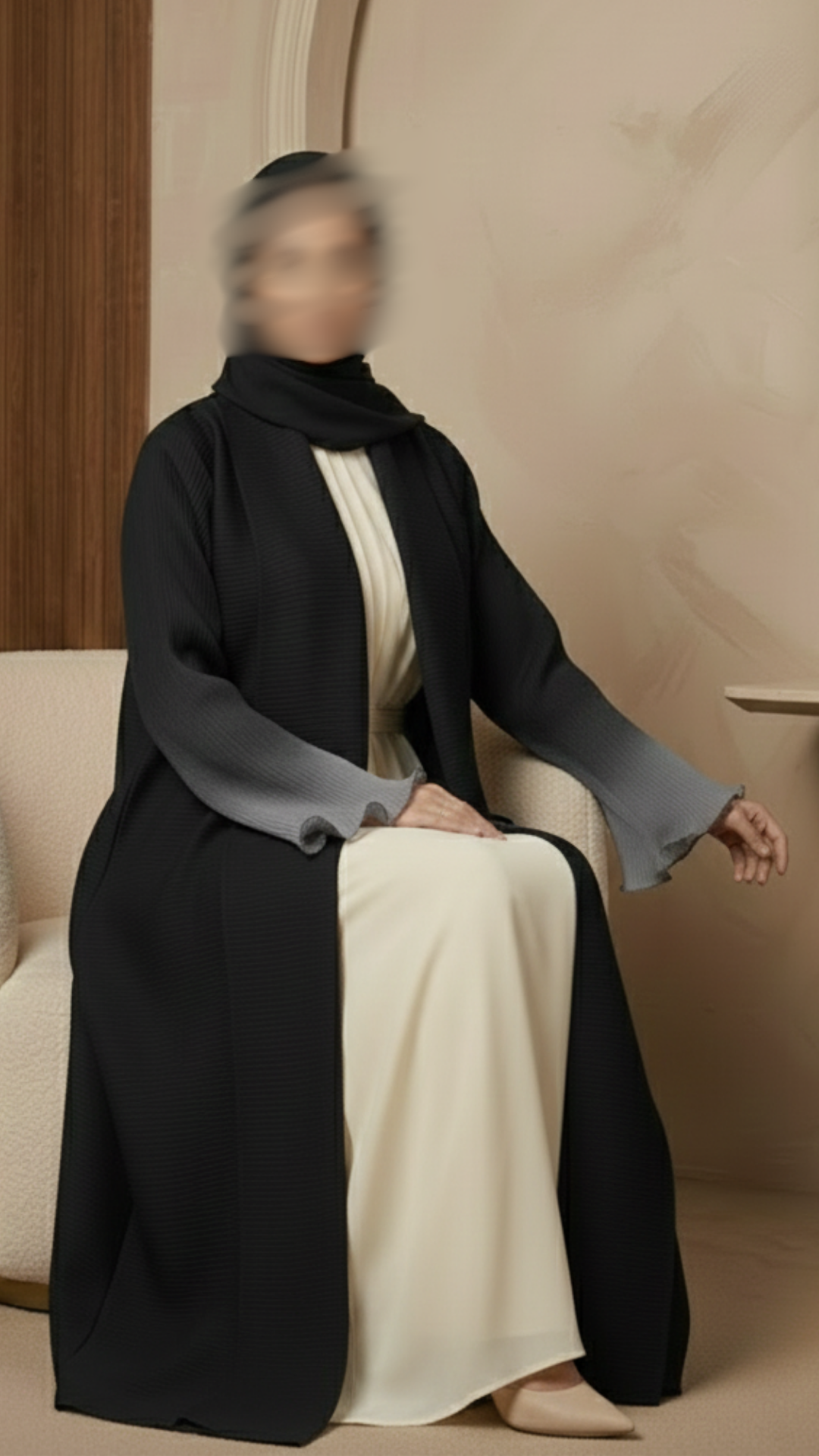Saphir Pleated Abaya