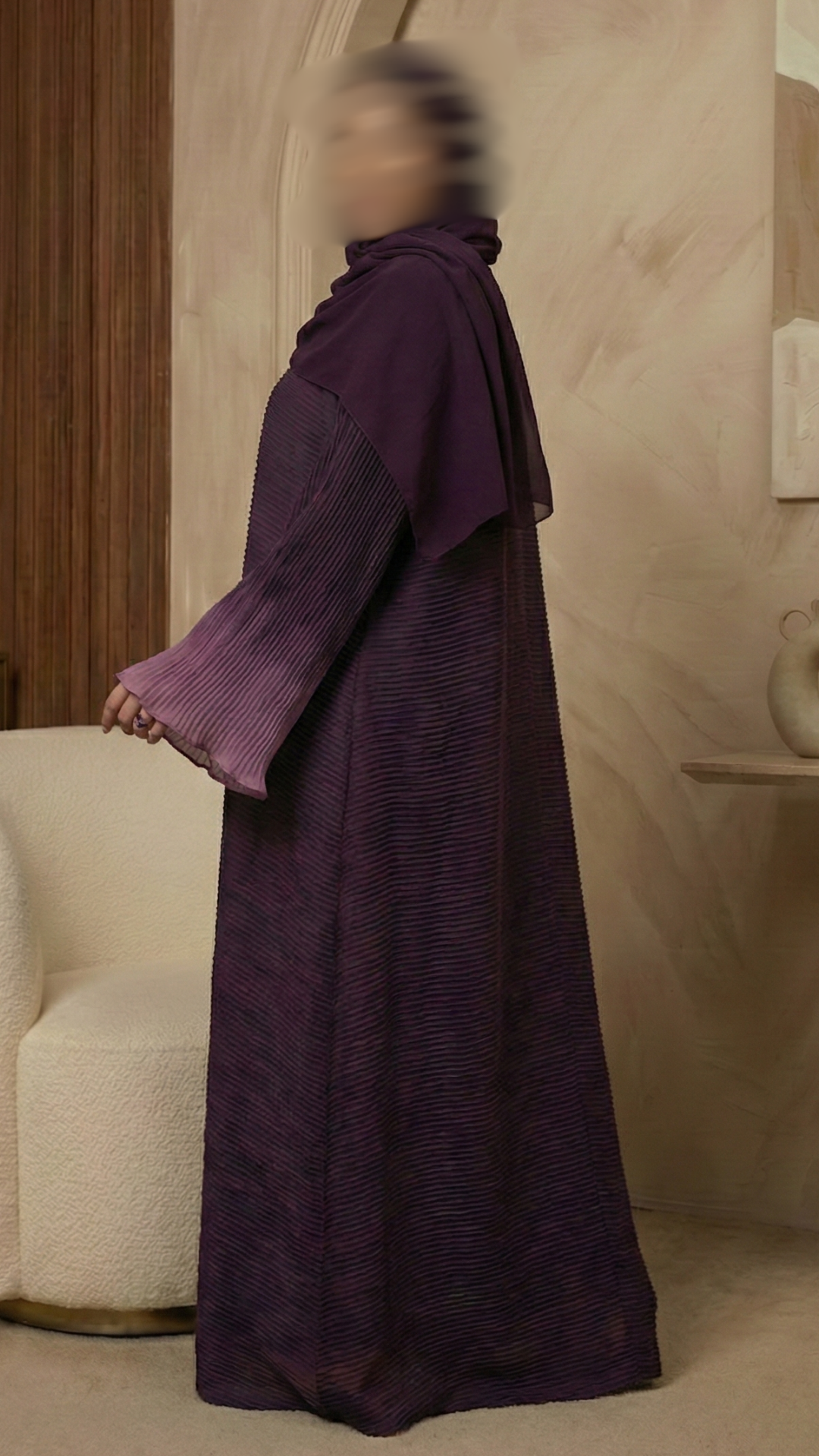 Saphir Pleated Abaya