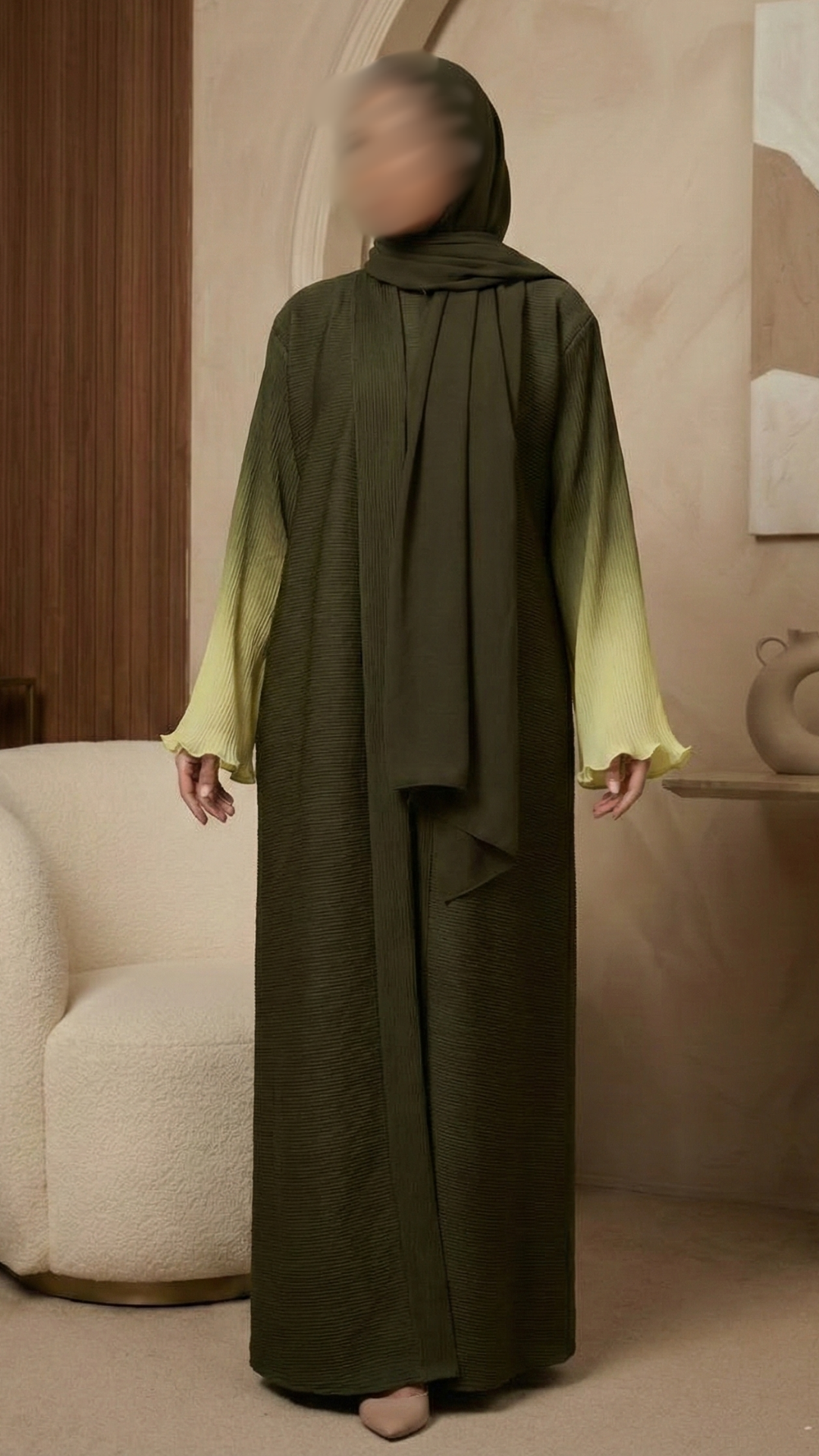 Saphir Pleated Abaya